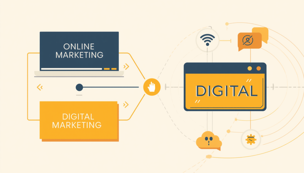 Digital vs Online vs Digital Marketing
